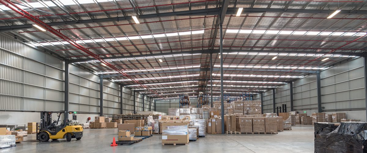 Interior of a licensed distribution warehouse